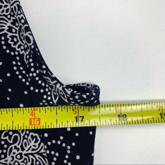 TOMMY Hilfiger  Navy Collared Sleeveless Top - Picture 4 of 6